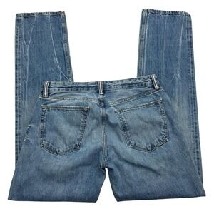 Banana Republic Jeans Mens 31x34 Blue Selvedge Denim Button Fly Made in USA